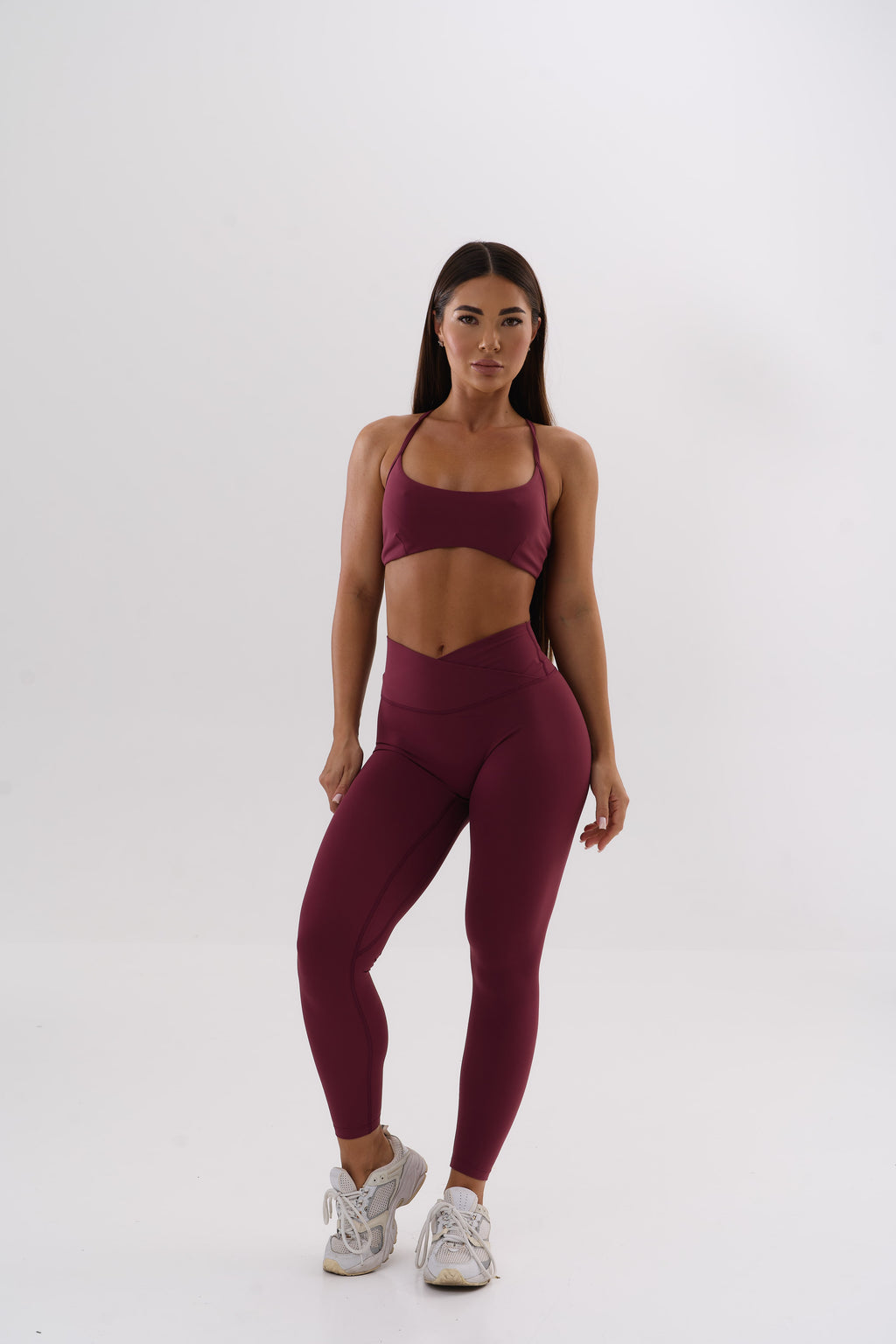 UMI X-Back Bra Top – Merlot