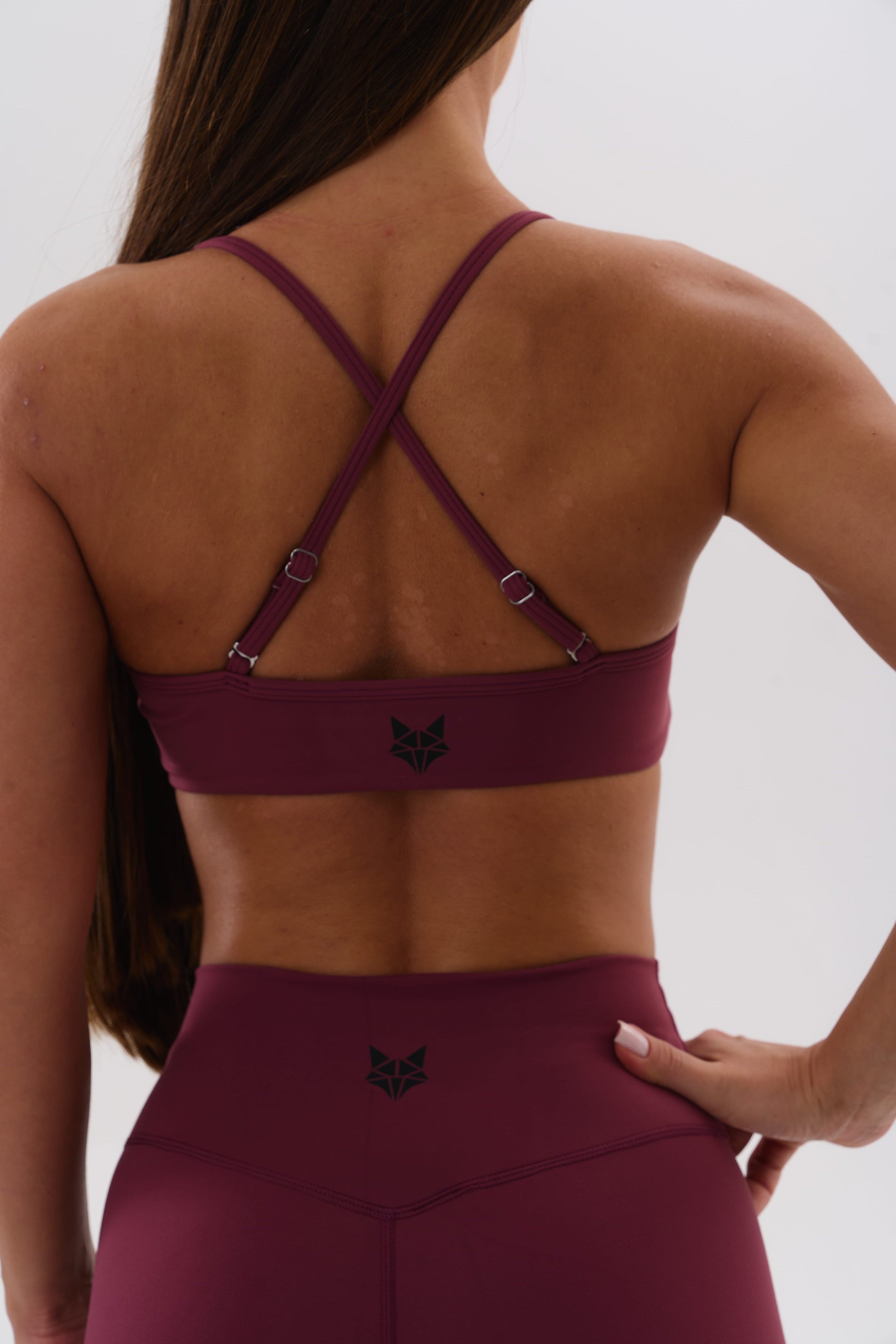 UMI X-Back Bra Top – Merlot