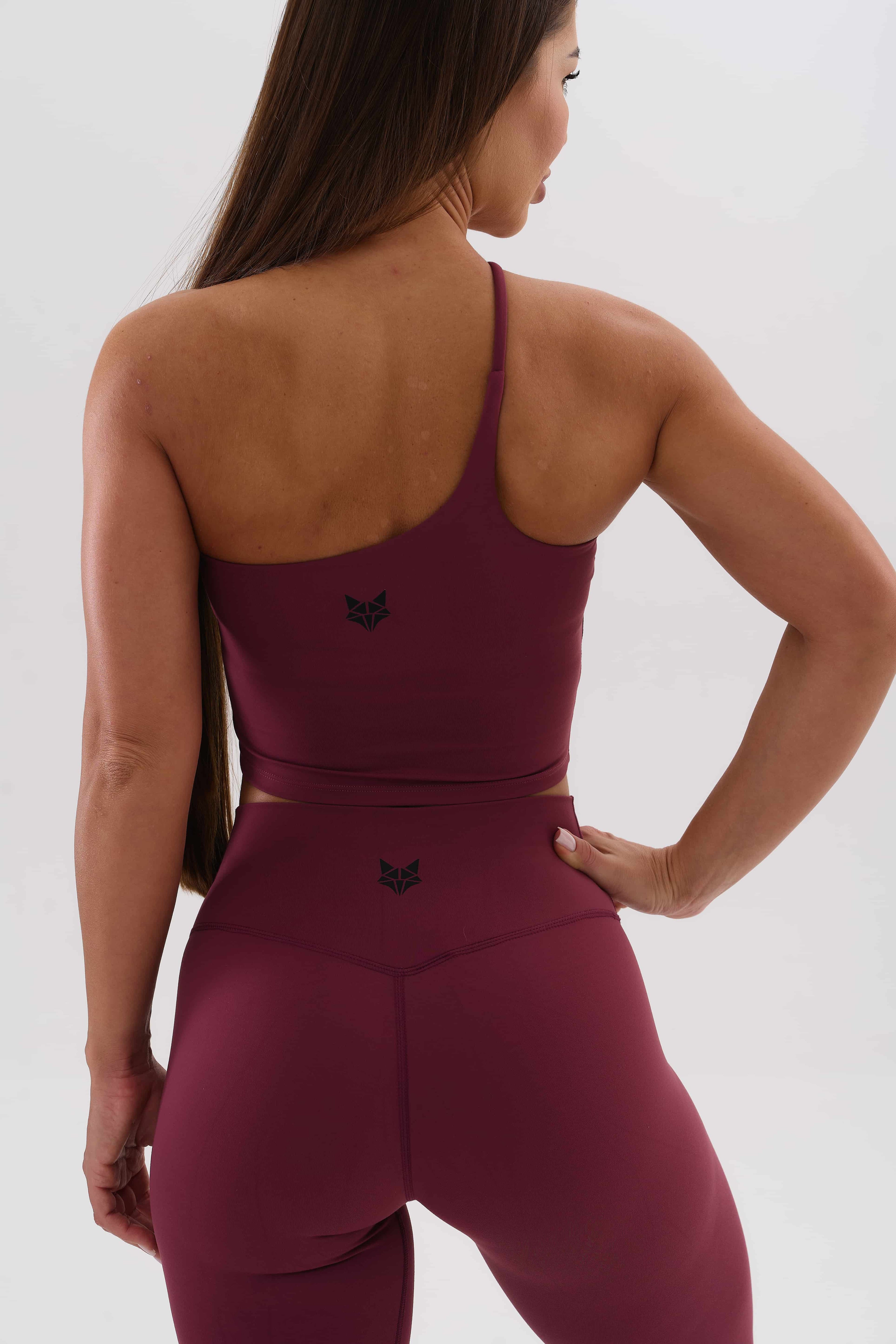 UMI One-Shoulder Top – Merlot