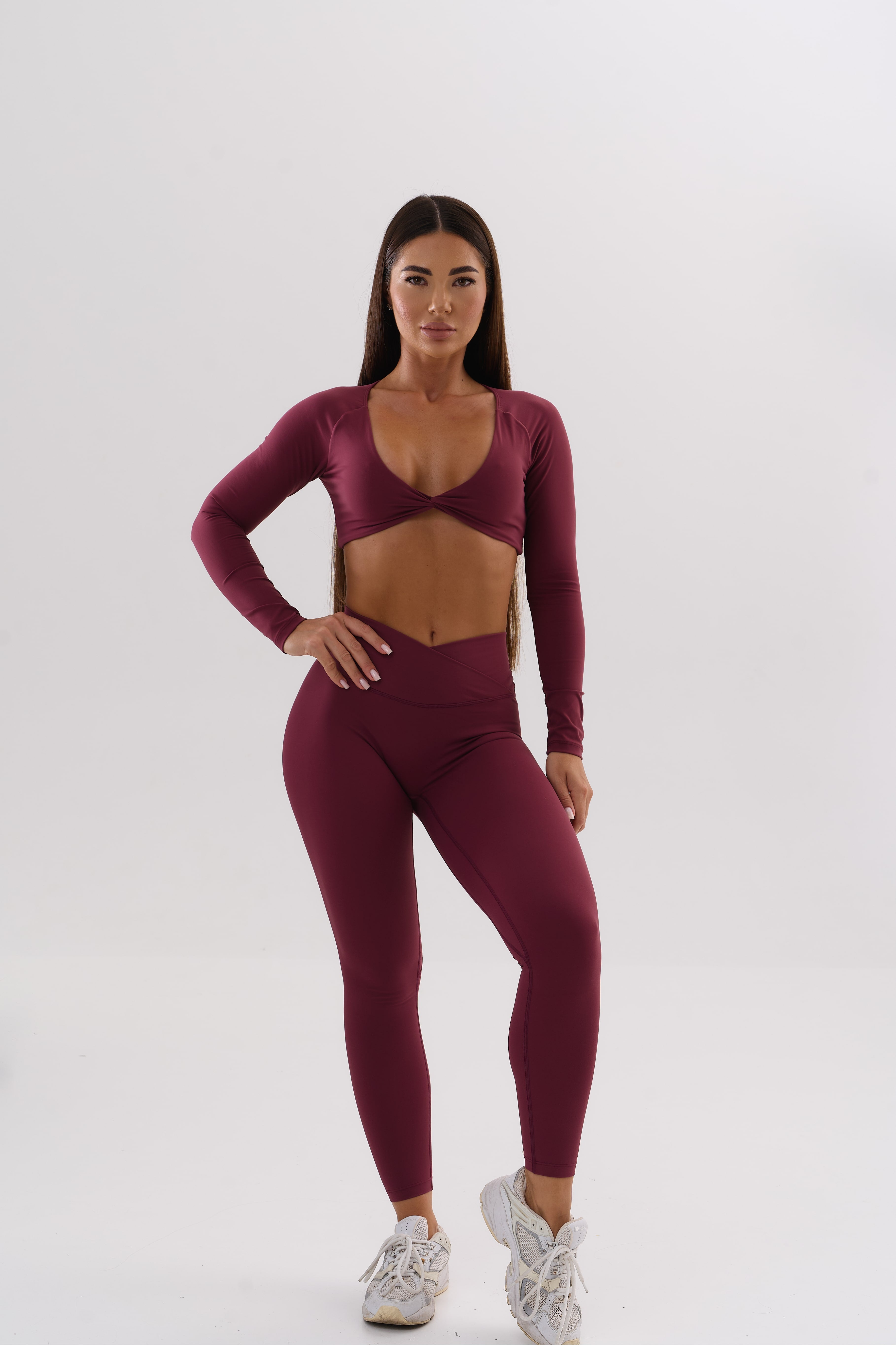 UMI Wrap Top – Merlot