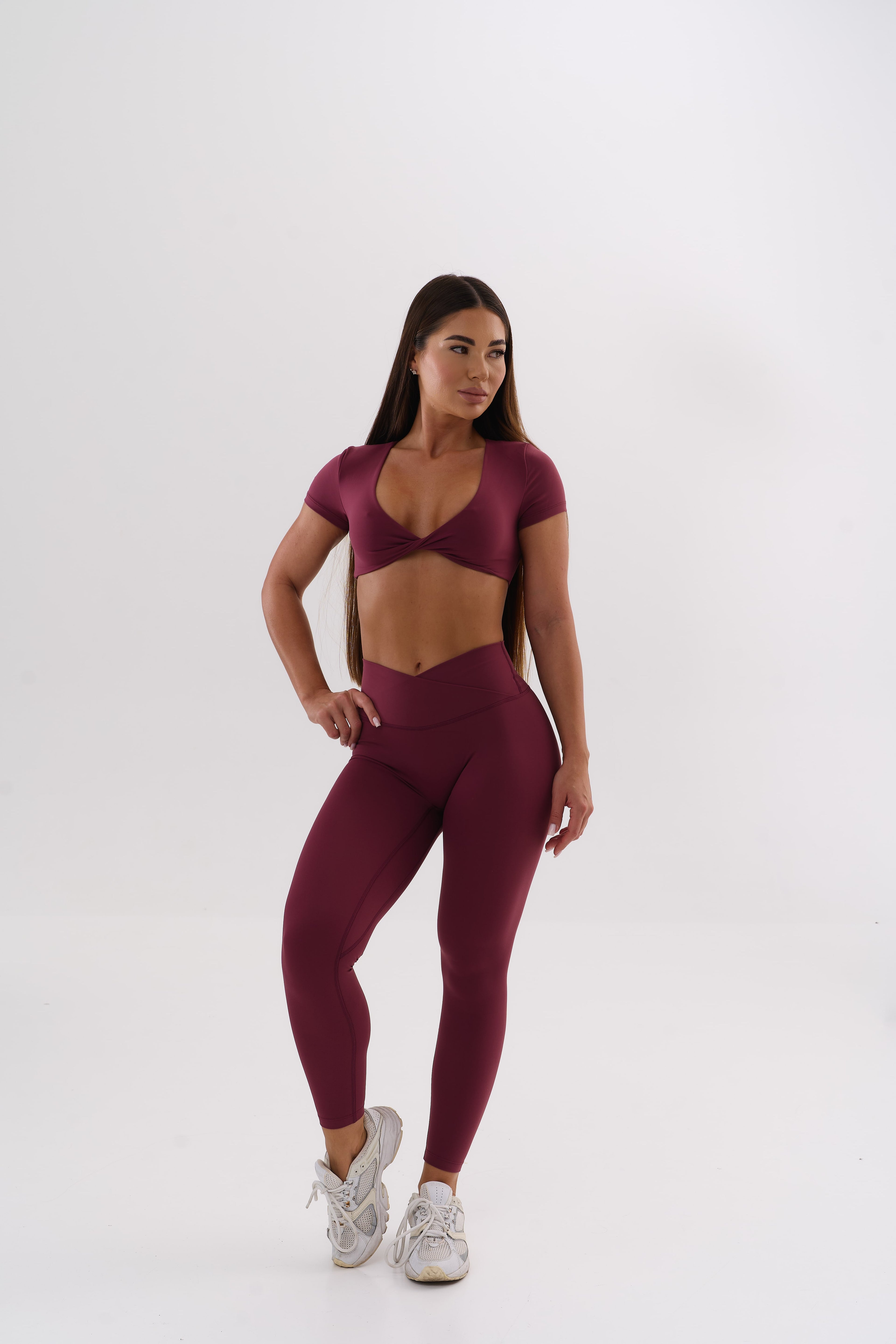 UMI Open Back Top – Merlot