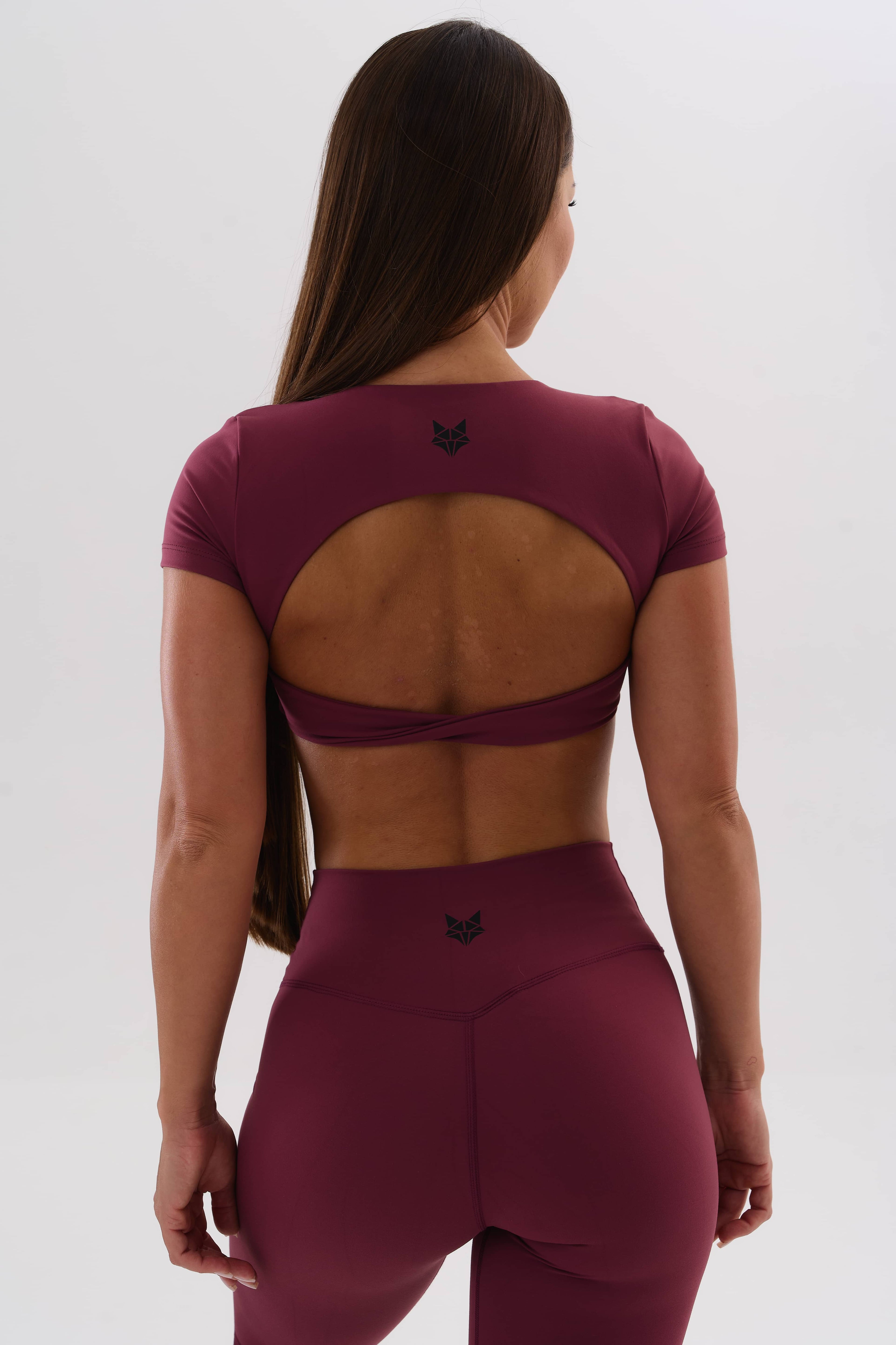 UMI Open Back Top – Merlot