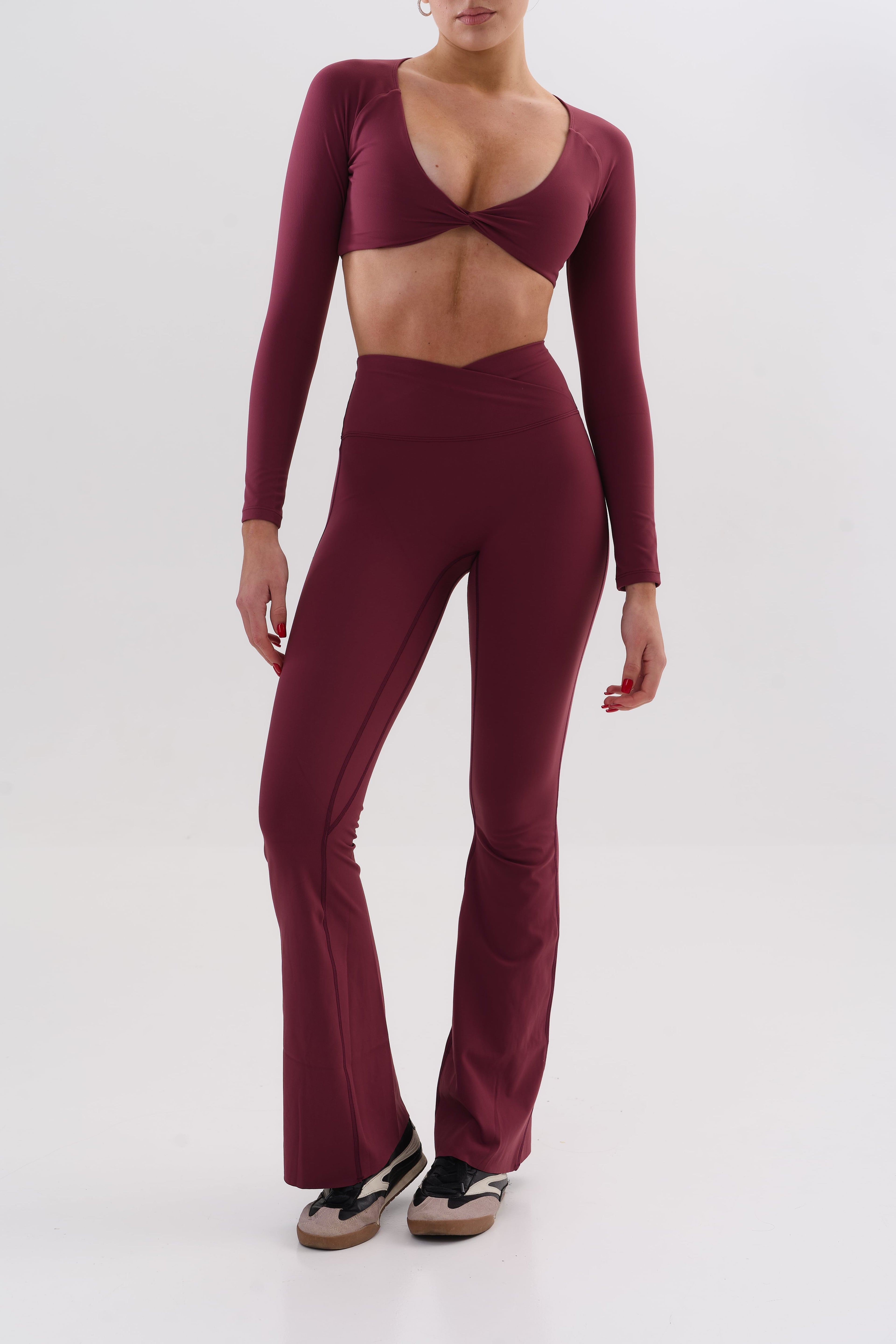 UMI Sculpt Flare Leggings – Merlot