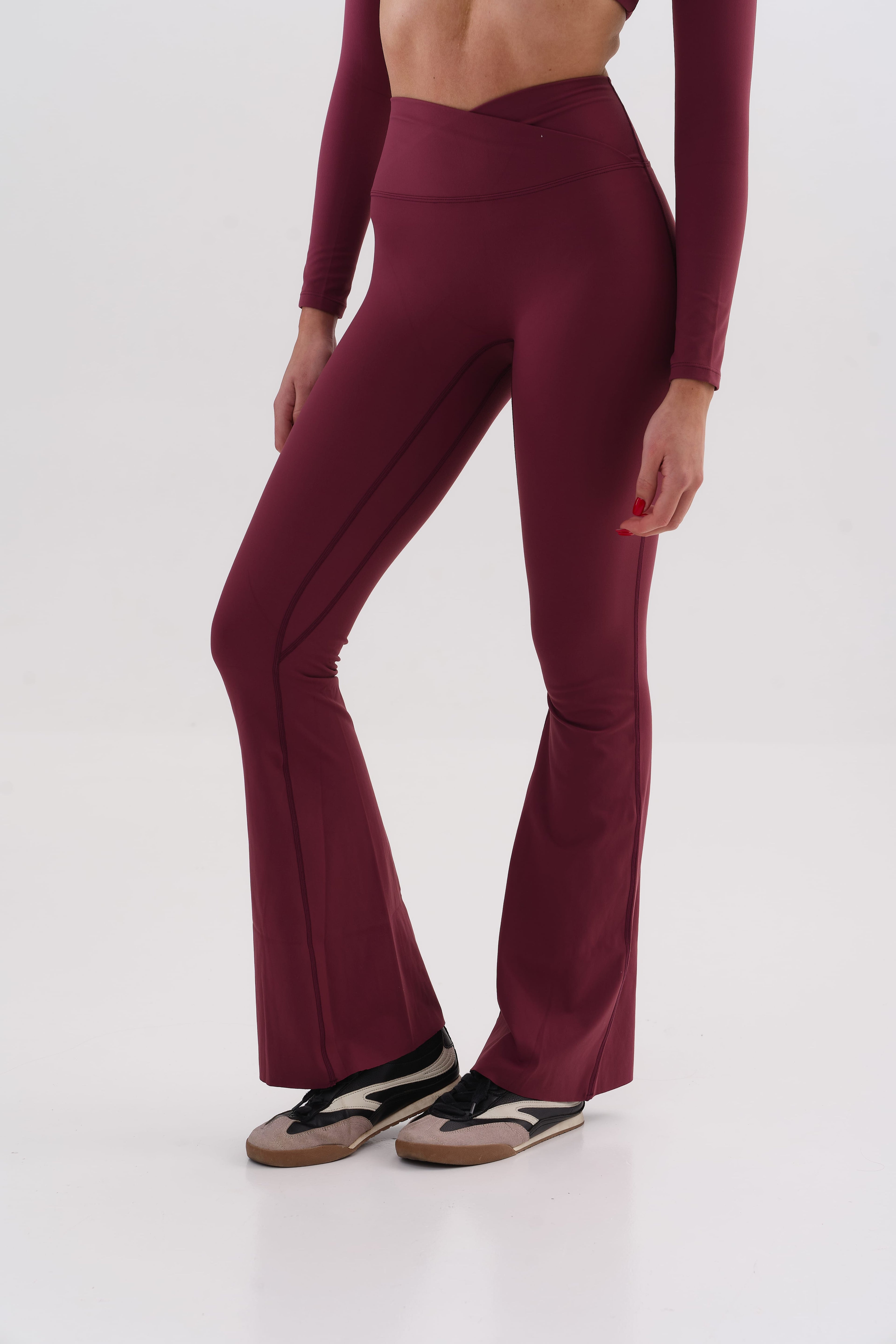 UMI Sculpt Flare Leggings – Merlot