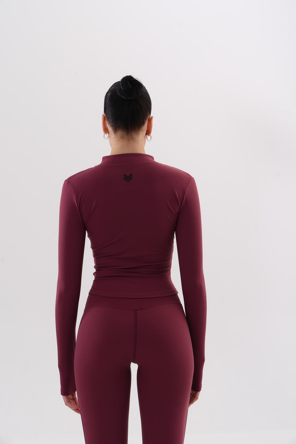 UMI Zip Flare Top – Merlot