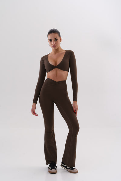 UMI Sculpt Flare Leggings – Espresso