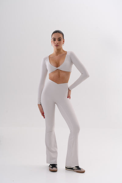 UMI Sculpt Flare Leggings – White