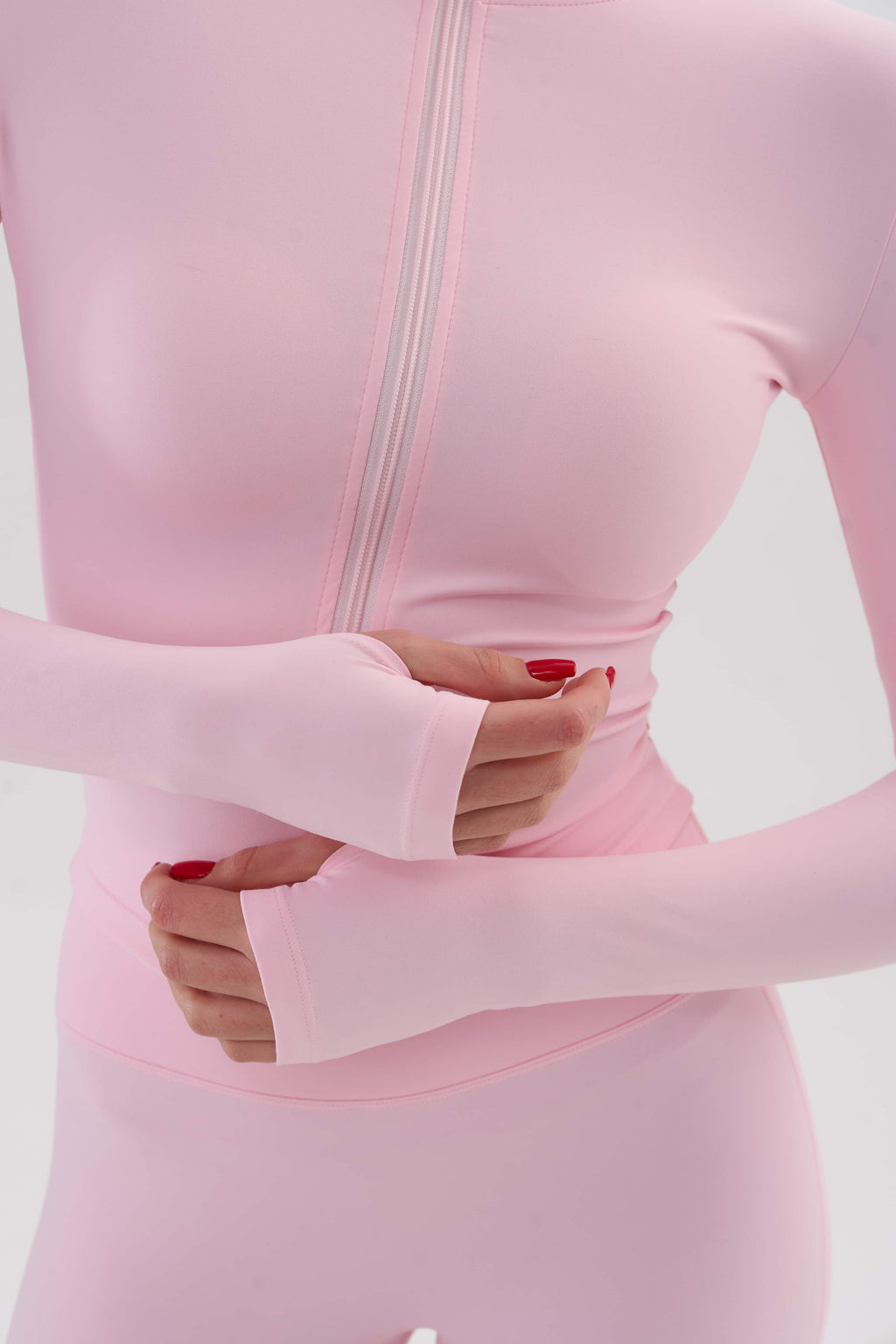 UMI Zip Flare Top – Rose