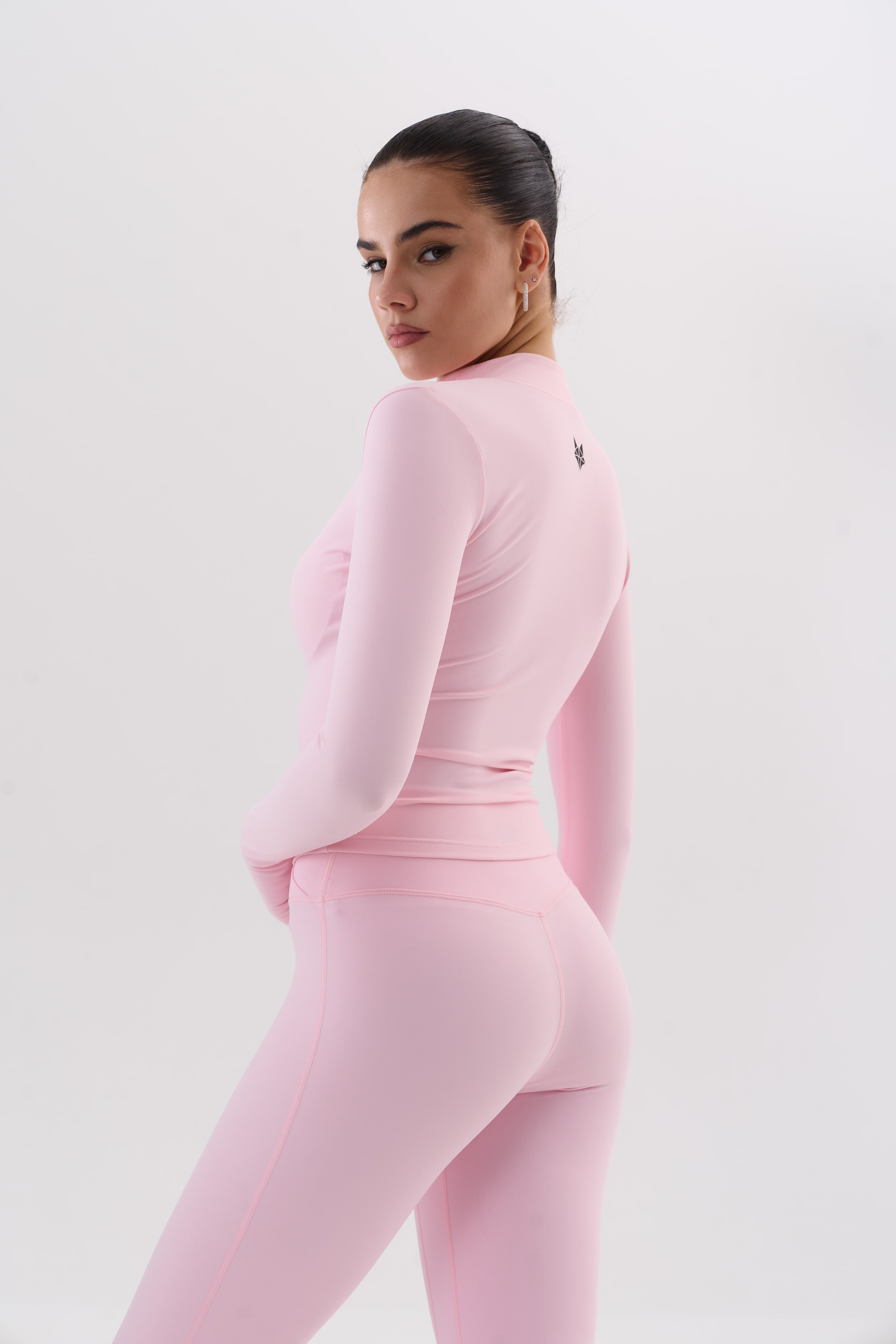 UMI Zip Flare Top – Rose