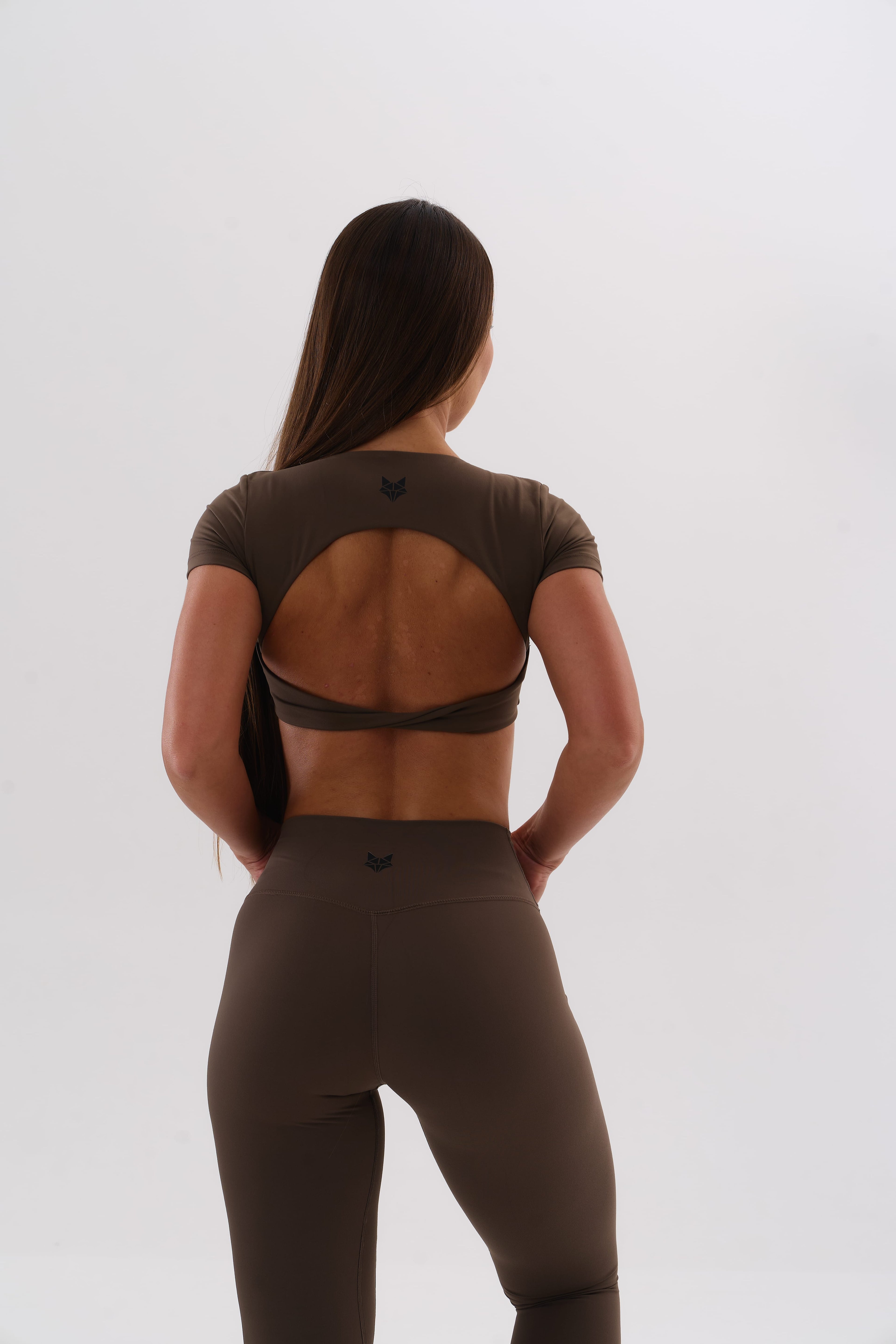 UMI Open Back Top – Espresso