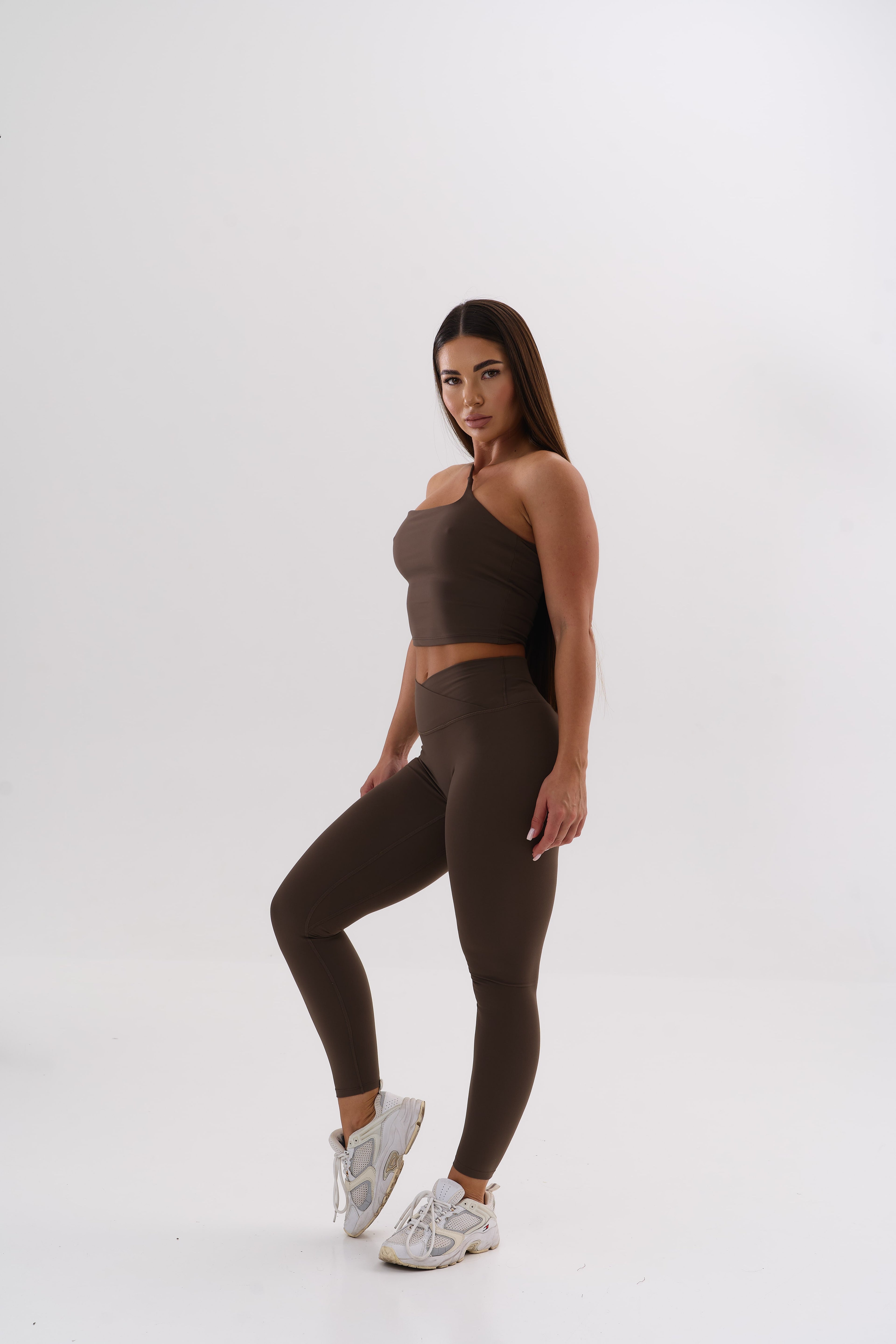 UMI One-Shoulder Top – Espresso