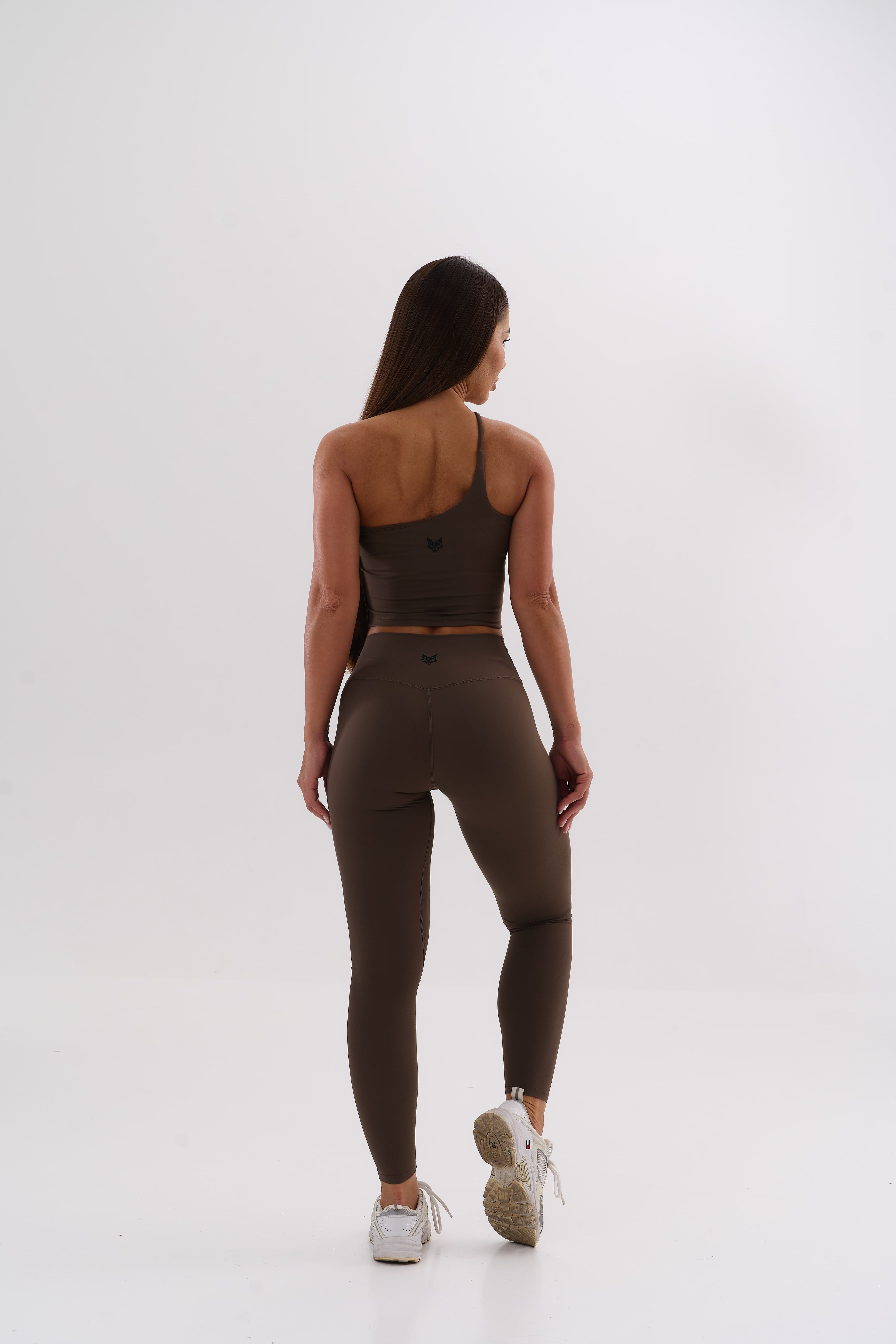 UMI One-Shoulder Top – Espresso