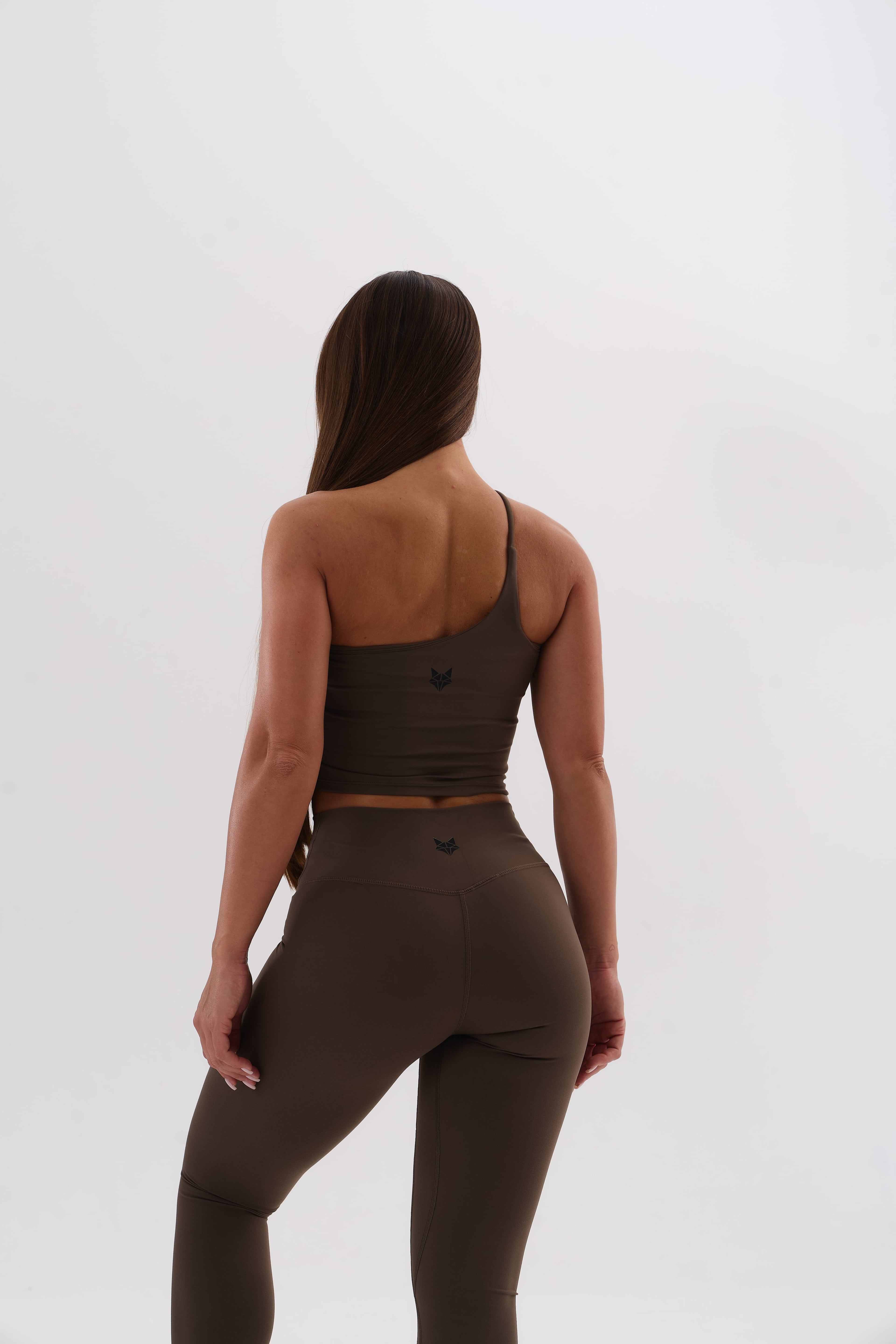 UMI One-Shoulder Top – Espresso