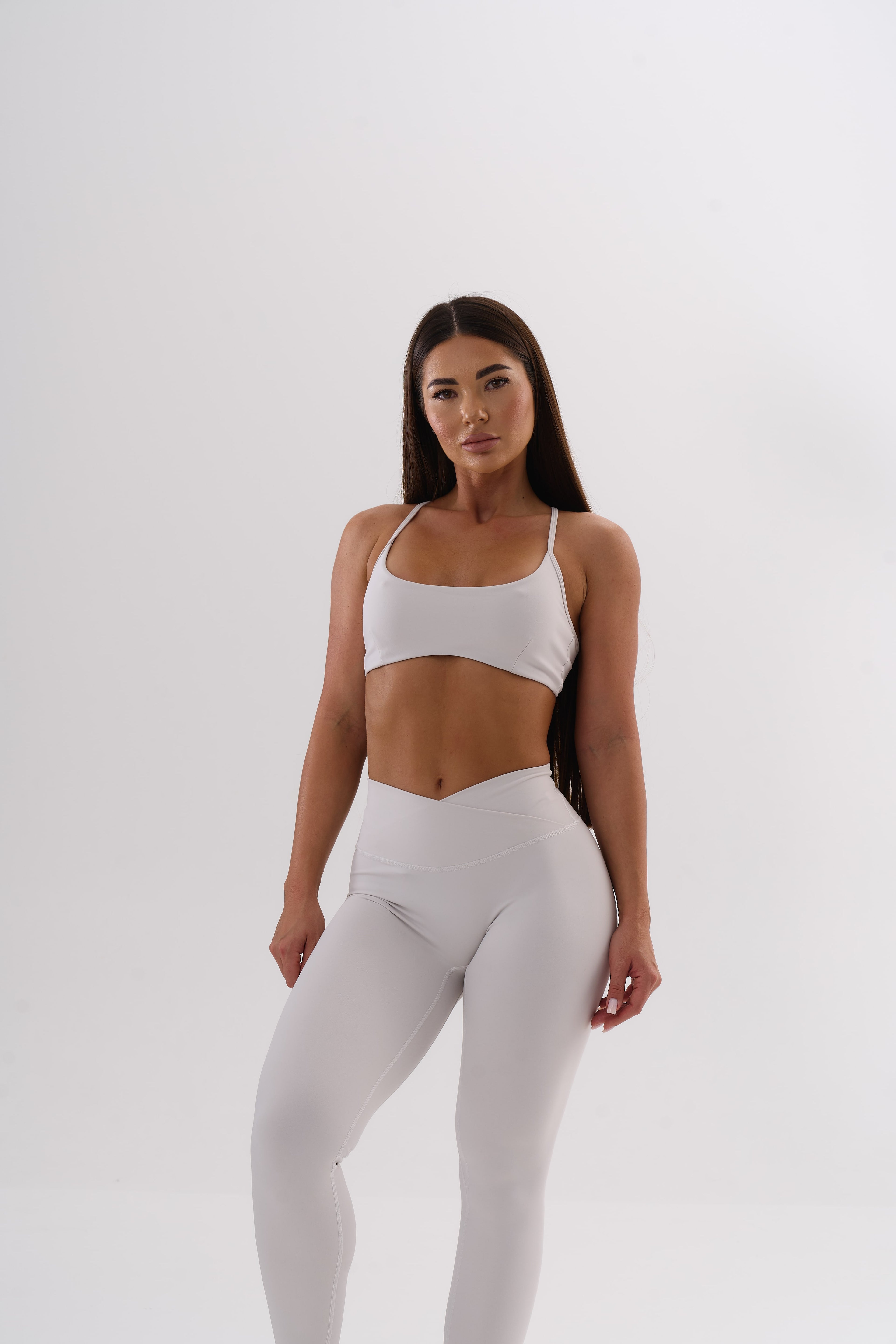 UMI X-Back Bra Top-White